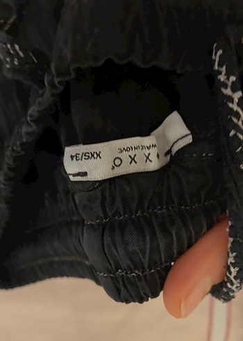 Kadın Siyah Keten Kemerli Pantolon - Görsel 3