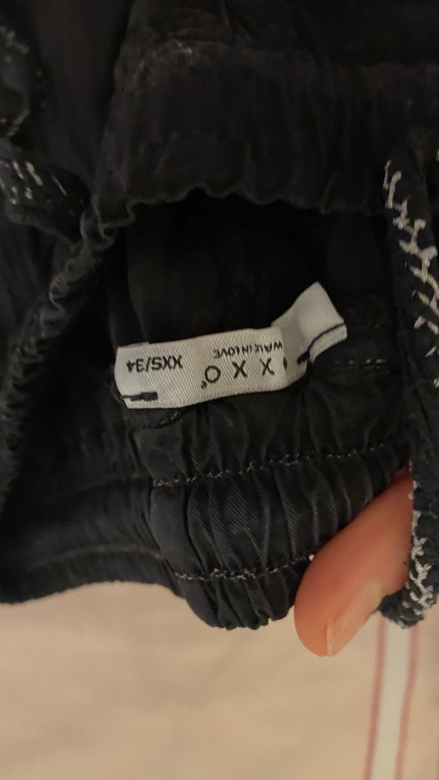 Kadın Siyah Keten Kemerli Pantolon - Görsel 3