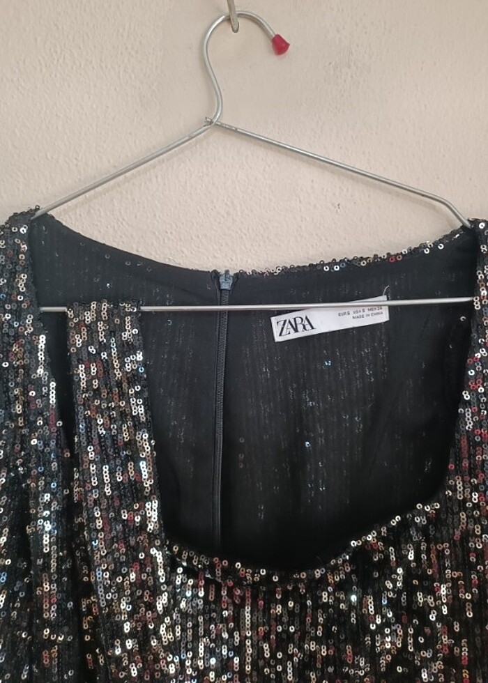 Zara  abıye. Payetli - Görsel 2