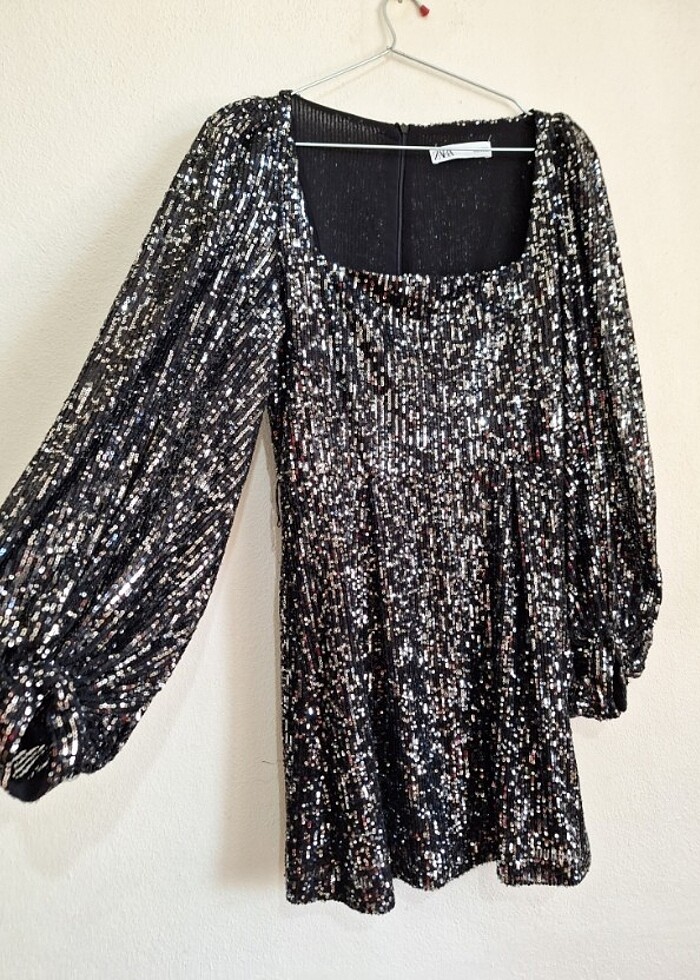 Zara  abıye. Payetli - Görsel 5