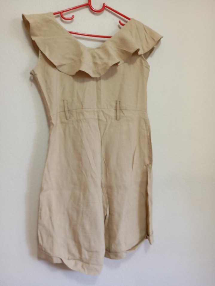 Kolsuz Bej Keten Midi Tulum - Görsel 2