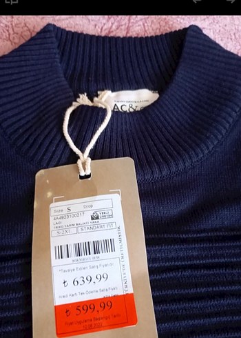 erkekLacivert Uzun Kollu Triko Kazak - Görsel 6