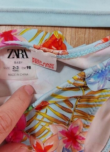 Zara kisakollu mayo yanında koton mayo