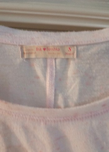 Bershka pembe Kısa Kollu Tişört