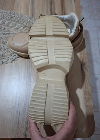 Bej Kadın Platform Spor Ayakkabı - Görsel 6