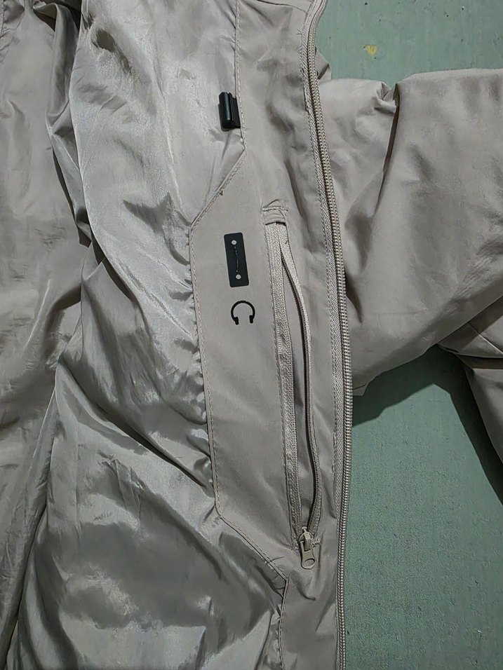 Bej Kapüşonlu Erkek Kışlık Mont - Görsel 5