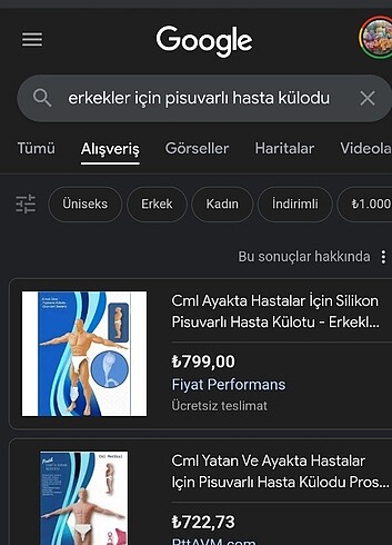 İdrar torbalı Hasta kilodu 