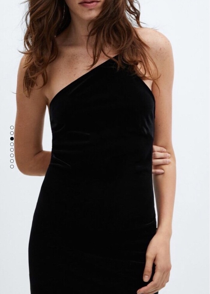 Mango Kadife Elbise - Görsel 2