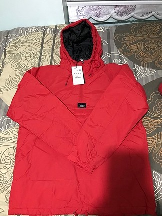 m Beden PULL&BEAR Kırmızı Kanguru Mont