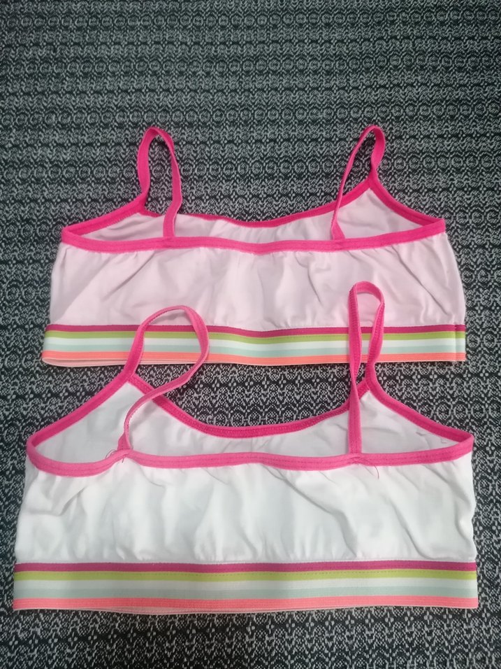 Renkli Lastikli İnce Askılı Basic Sütyen - Görsel 2