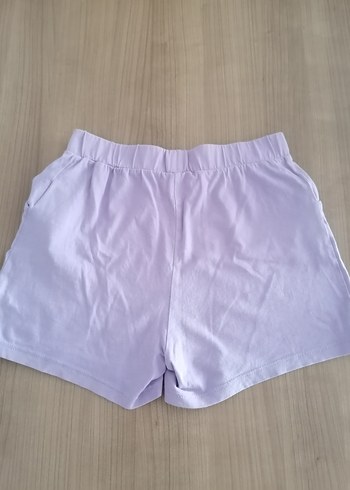 LC Waikiki Pastel Mor Pamuklu Rahat Kesim Mini Şort