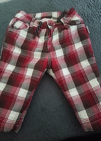 6 Ay Beden bordo Renk 3-6 aylık kışlık pantolon