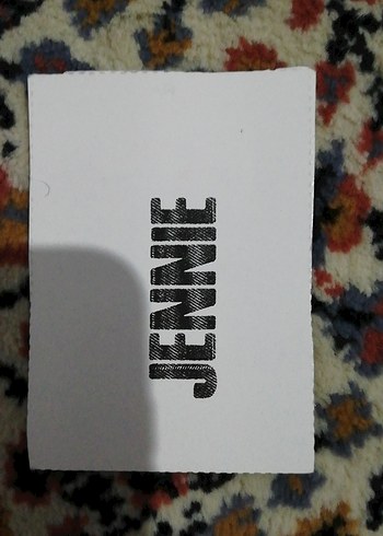  Siyah jennie kartı