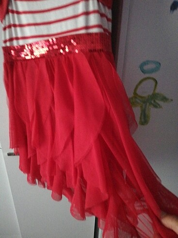 8 Yaş Beden kırmızı Renk Elbise LCW 