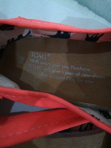 37 Beden pembe Renk Toms babet