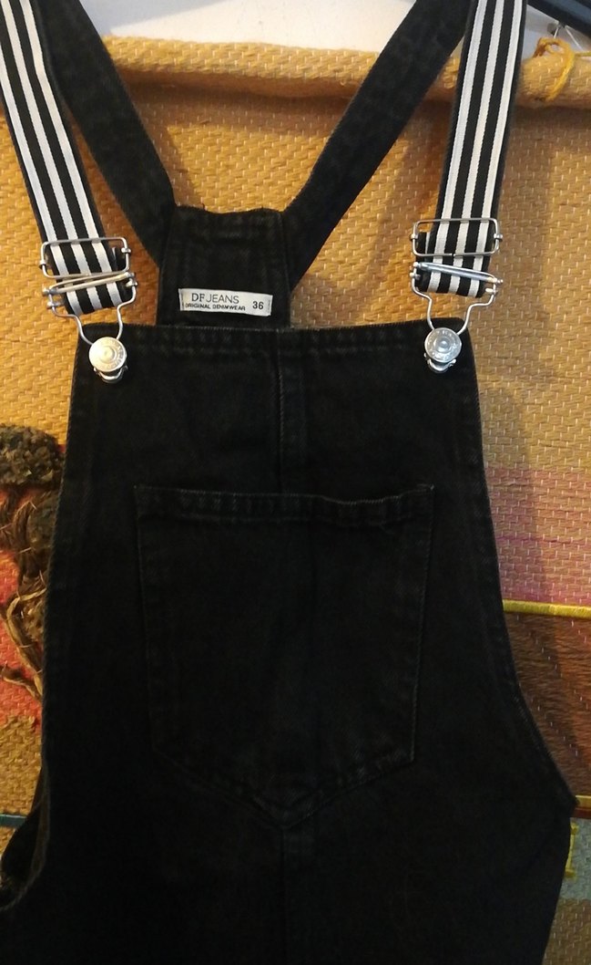 Siyah kısa tulum - Görsel 3