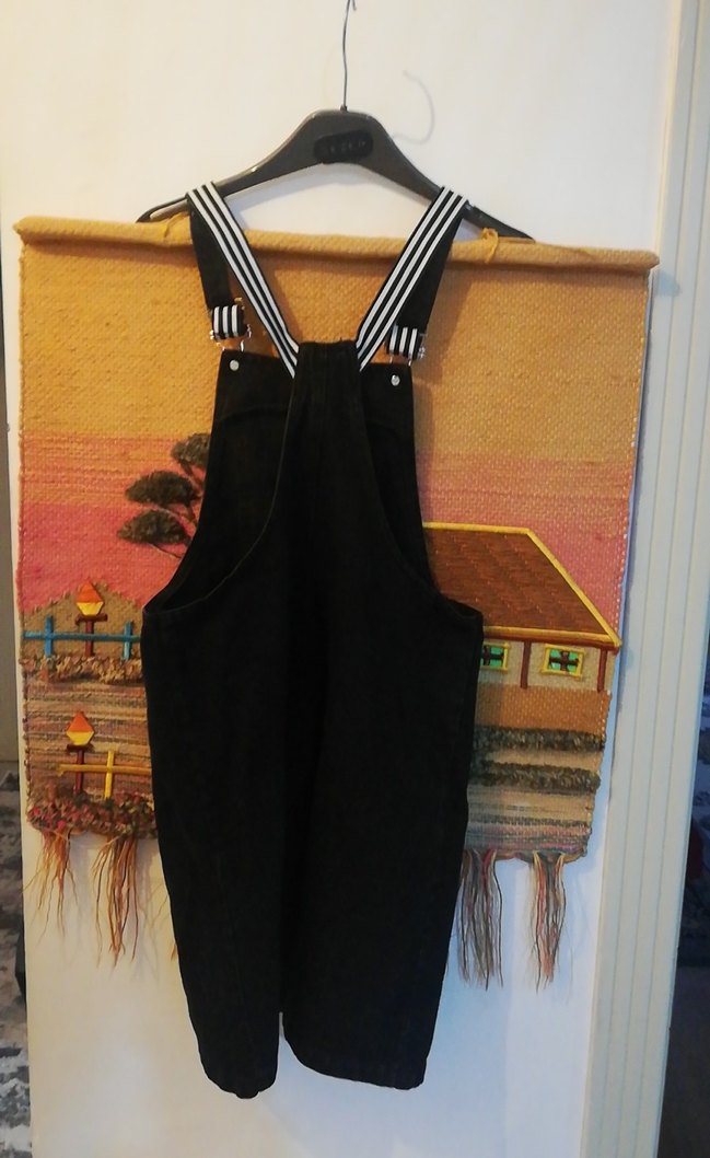 Siyah kısa tulum - Görsel 4