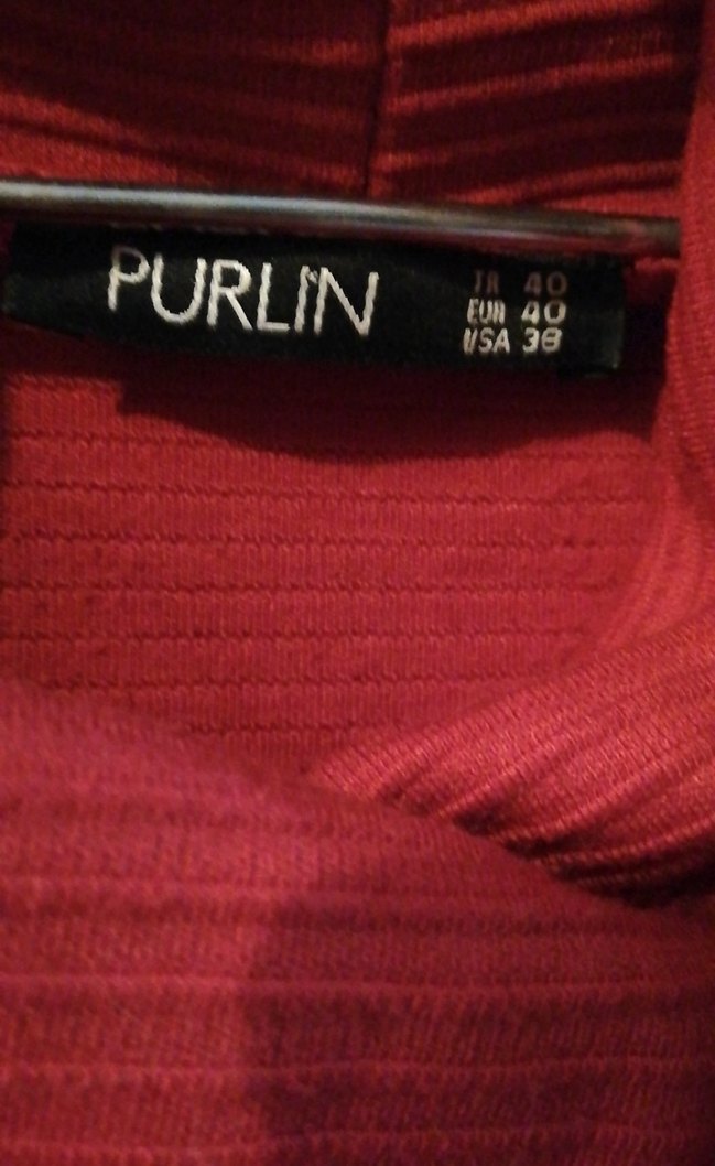 Kırmızı Midi elbise - Görsel 3