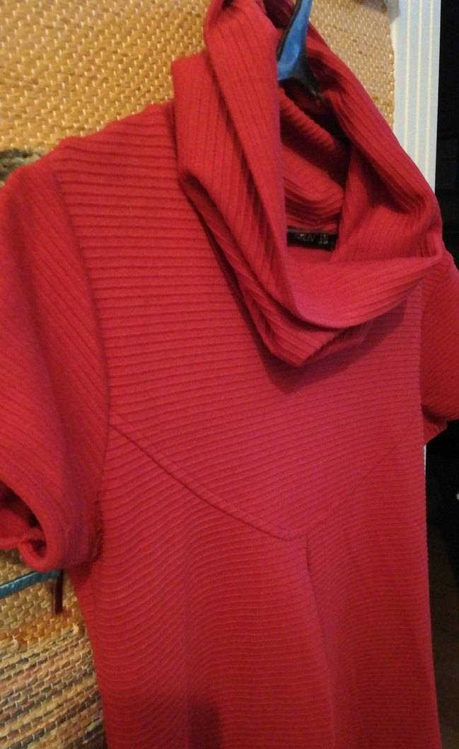 Kırmızı Midi elbise - Görsel 2