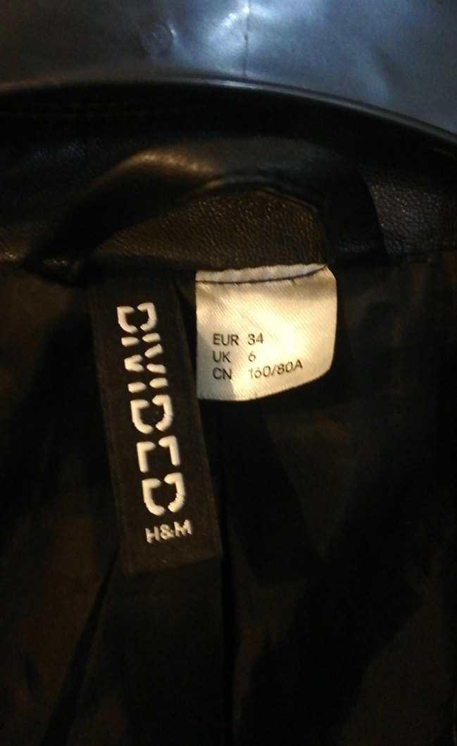 Kadın Siyah Deri ceket - Görsel 3