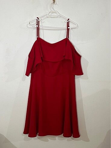 GUSTO Kırmızı abiye elbise
