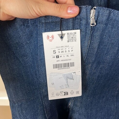 s Beden mavi Renk Zara Üst