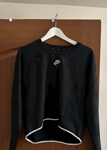 Nike Siyah Kadın Sweatshirt Velcro Detaylı