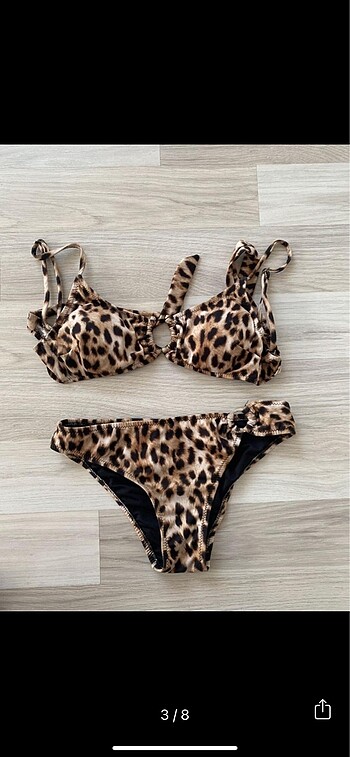Trendyolmilla Leopar Desenli Bikini Takımı