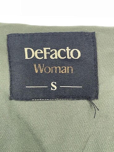 s Beden haki Renk Defacto Trenchcoat %70 İndirimli.