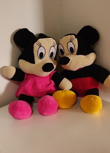 Mickey ve Minnie mouse peluş oyuncak 