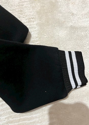 15-16 Yaş Beden siyah Renk Fermuarlı Siyah Çocuk Sweatshirt