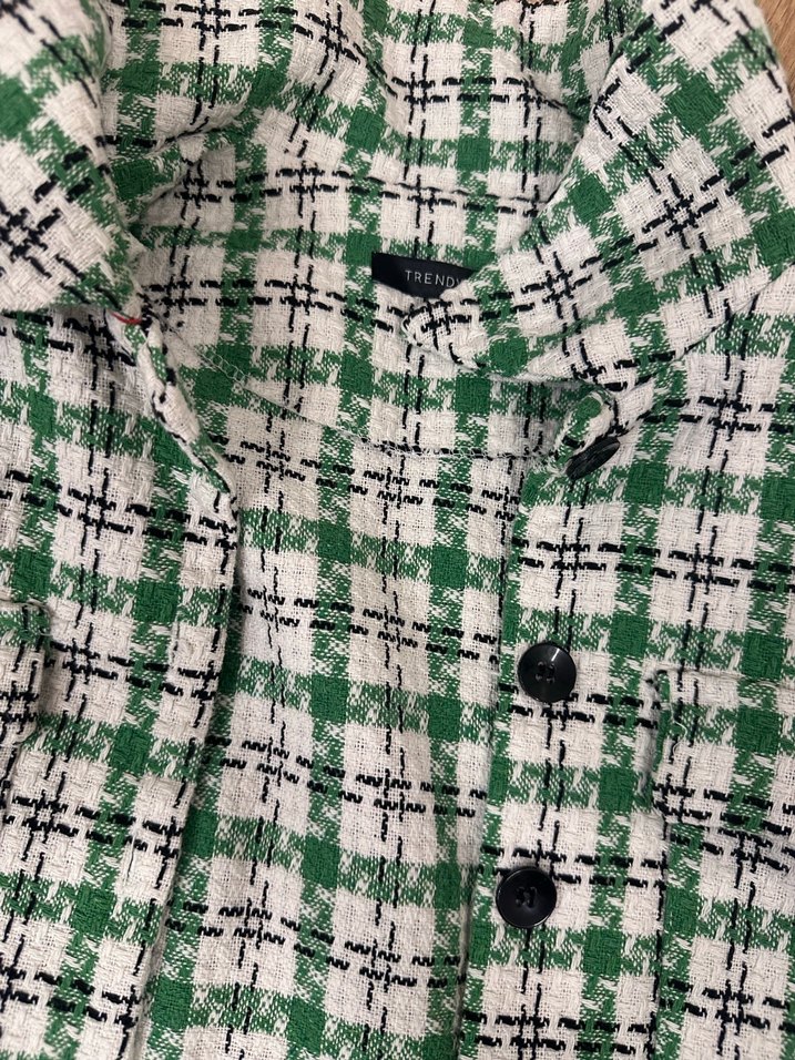 Yeşil Ekoseli Şortlu Örgü Takım - Görsel 4