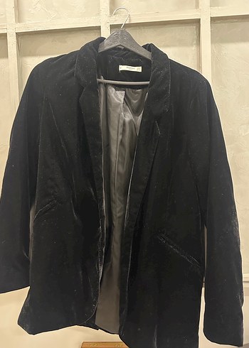 Siyah Süet Kadın Blazer - Görsel 2