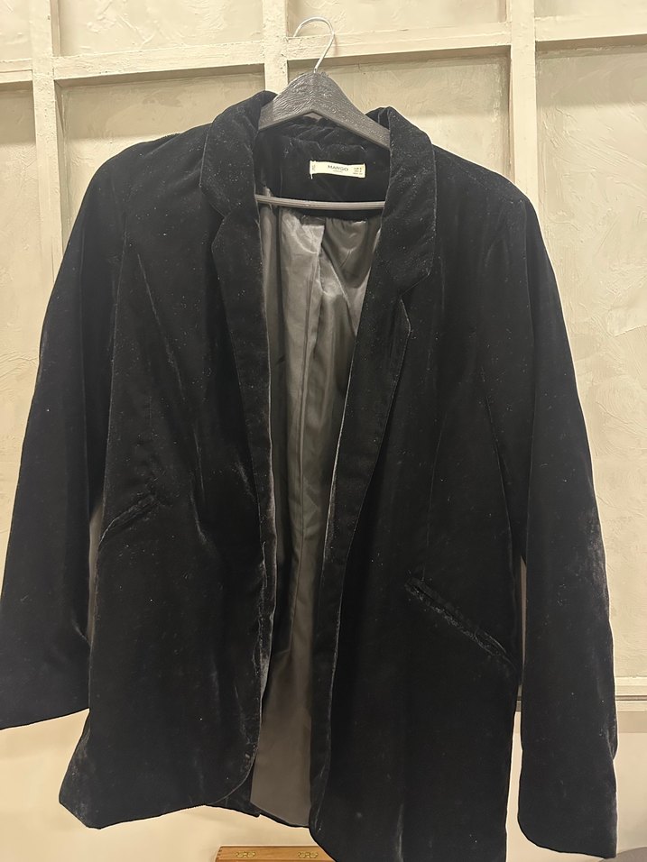 Siyah Süet Kadın Blazer - Görsel 2