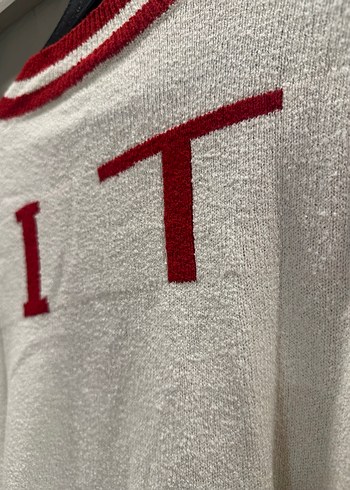 V Yaka Kadın Triko Kazak - Görsel 4