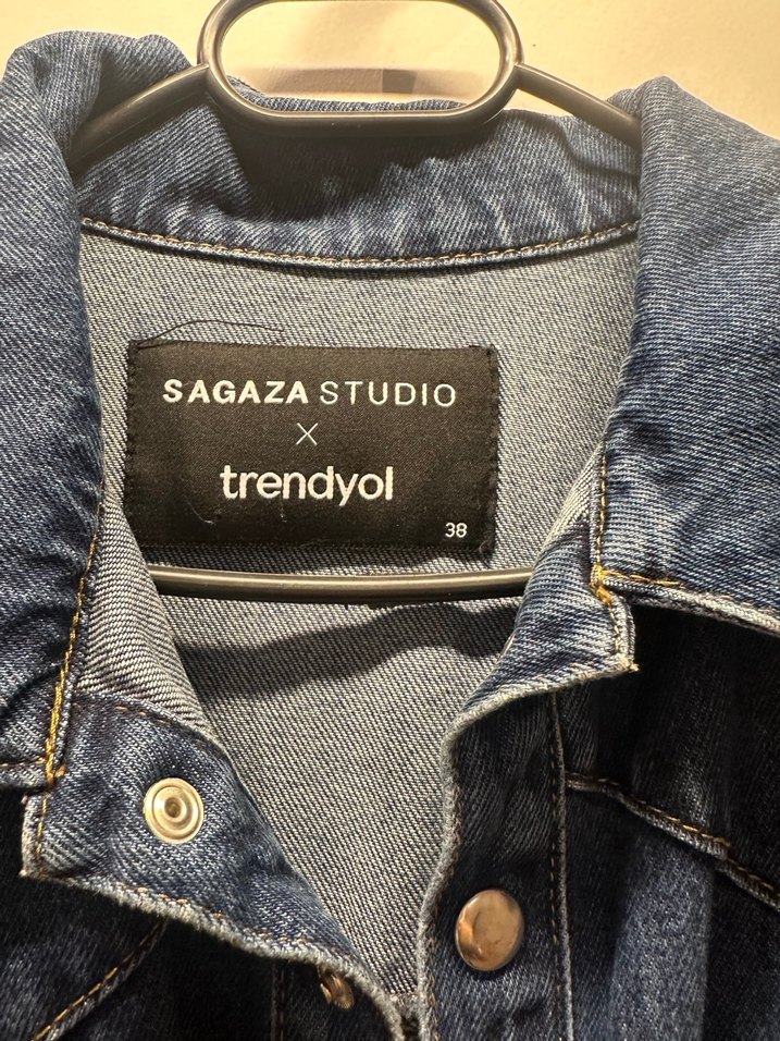 Kadın Lacivert Denim Elbise - Görsel 3