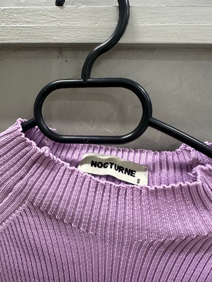 Lila Kadın Triko Kazak - Görsel 3