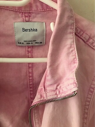 s Beden pembe Renk Bershka crop ceket