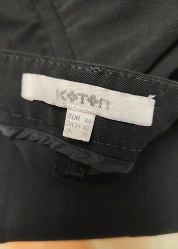 44 Beden Fermuarlı Siyah Kadın Kumaş Pantolon