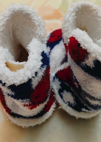 Kız erkek çoçuk için Renkli Nakışlı Sıcak Ev Terliği - Görsel 6