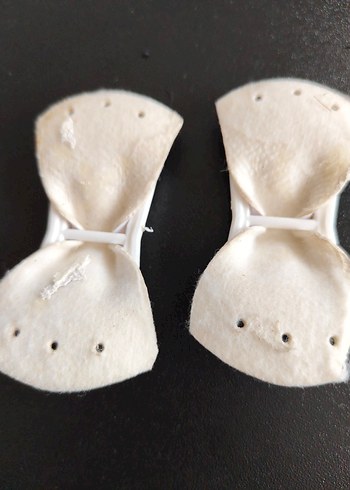 Beyaz Velcro Bantlı Motosiklet Dizlik - Görsel 2