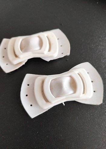 Beyaz Velcro Bantlı Motosiklet Dizlik - Görsel 4