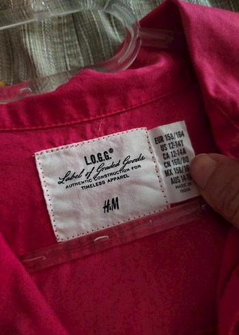 Kadın Pembe Uzun Kollu Pamuklu Gömlek - Görsel 8