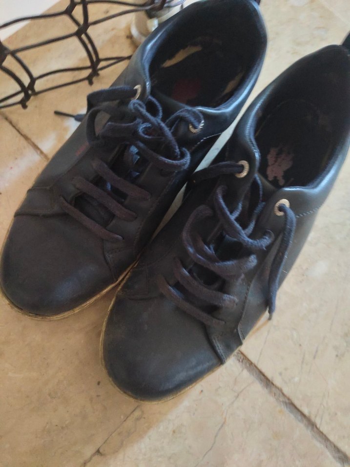 Erkek Lacivert Spor Ayakkabı Bağcıkları polo - Görsel 5