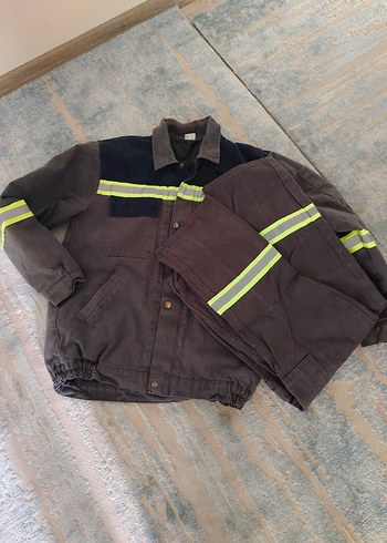 Düğmeli Erkek Gri Street Wear Ceket iş kıyafeti takım - Görsel 5