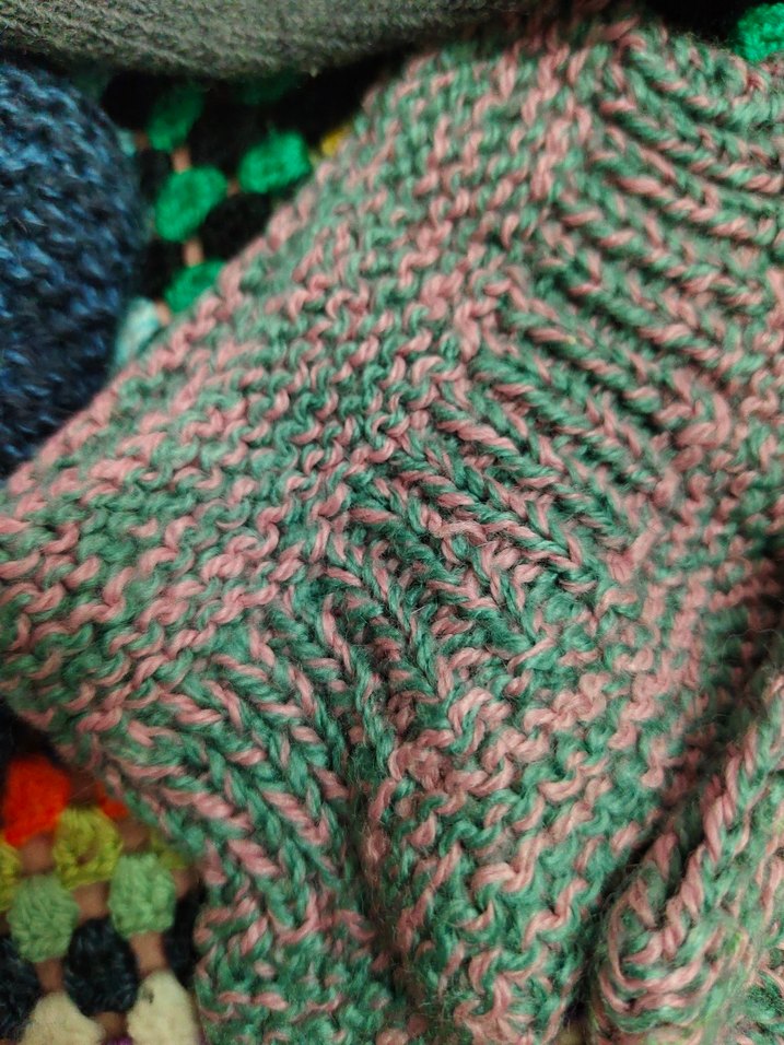 Çok Renkli Örgü patikler yün çorap - Görsel 2