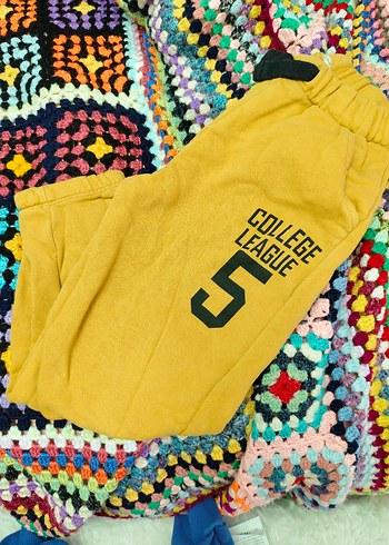 Renkli alt eşofman çocuk - Görsel 2