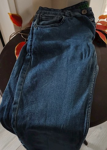 Düğmeli Mavi Jean - Görsel 5