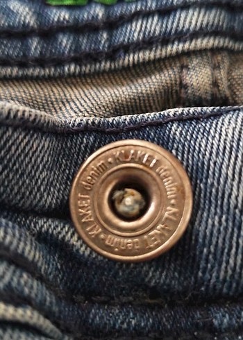 Düğmeli Mavi Jean - Görsel 3