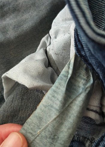 Düğmeli Mavi Jean - Görsel 4